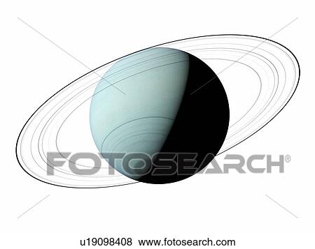 Stock Photo - Illustration of Uranus. Fotosearch