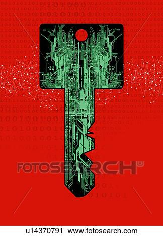 Stock Image - Internet security, conceptual illustration.. Fotosearch