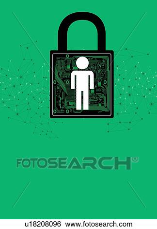 Stock Photograph - Internet security, conceptual illustration.. Fotosearch