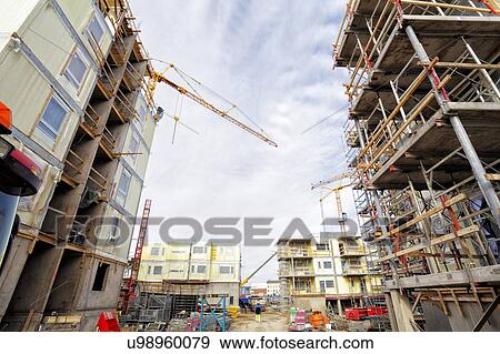 Large construction site. View Large Photo Image Stock Photo - Large construction site.. Fotosearch