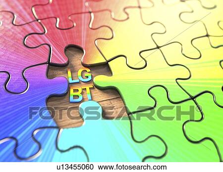 LGBT jigsaw puzzle, illustration View Large Photo Image Stock Image - LGBT jigsaw puzzle, illustration. Fotosearch