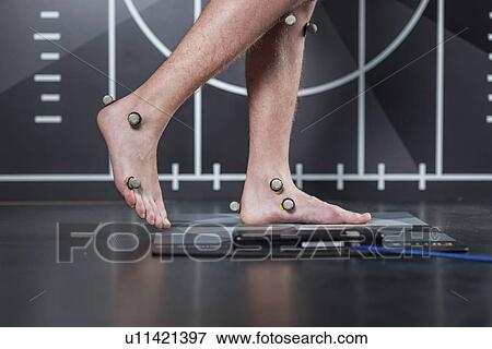 Stock Photo - Markers for gait analysis. Fotosearch