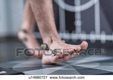 Stock Photo - Markers for gait analysis. Fotosearch