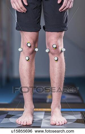 Stock Photograph - Markers for posture analysis. Fotosearch