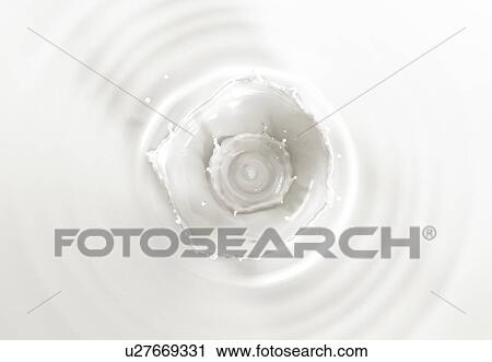 Milk double crown splash, splashing in milk pool with ripples. Viewed from the top. View Large Photo Image Stock Image - Milk double crown splash, splashing in milk pool with ripples. Viewed from the top.. Fotosearch