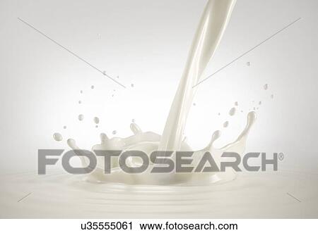 Milk pour with crown splash n milk pool with ripples. Bird eye view. On white background. View Large Photo Image Stock Image - Milk pour with crown splash n milk pool with ripples. Bird eye view. On white background.. Fotosearch