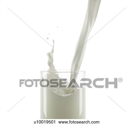 Milk pouring into a glass with little splash. Close up side view. On white background. View Large Photo Image Stock Image - Milk pouring into a glass with little splash. Close up side view. On white background.. Fotosearch