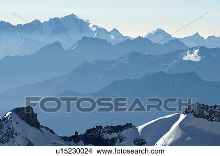 Picture - Mountain range, Chamonix, Rhone-Alps, France. Fotosearch