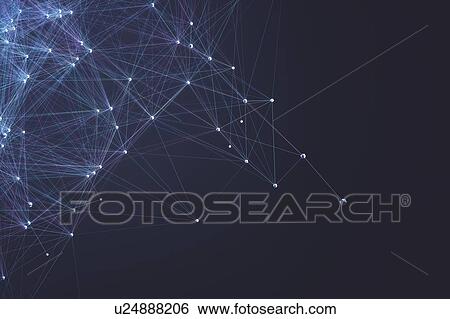 Network, abstract illustration. View Large Photo Image Stock Photograph - Network, abstract illustration.. Fotosearch