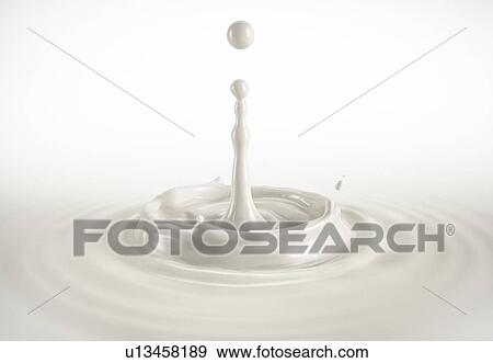 One single milk drop splashing in milk pool with ripples. On white background. View Large Photo Image Stock Photo - One single milk drop splashing in milk pool with ripples. On white background.. Fotosearch