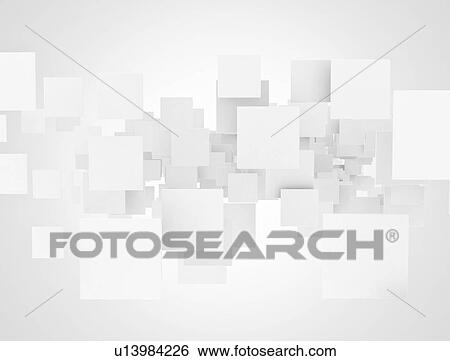 Stock Photograph - Overlapping squares, illustration. Fotosearch