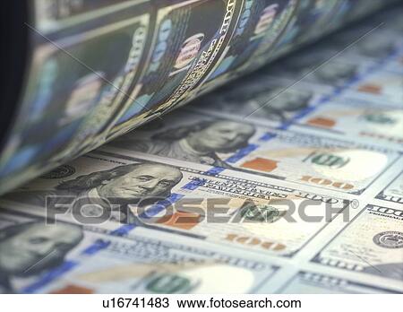 Printing banknotes, illustration View Large Photo Image Stock Image - Printing banknotes, illustration. Fotosearch