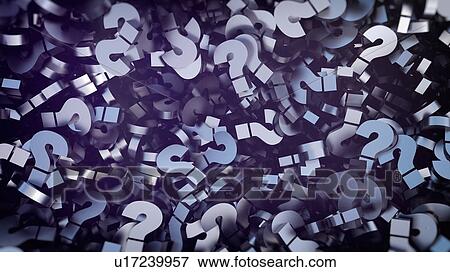 Stock Photo - Question marks, illustration. Fotosearch