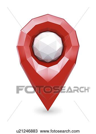 Red low poly GPS location marker pin isolated on white, illustration. View Large Photo Image Stock Image - Red low poly GPS location marker pin isolated on white, illustration.. Fotosearch