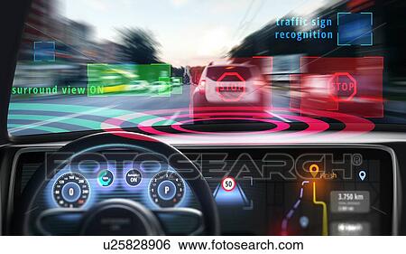 Robotic hands on steering wheel while driving autonomous car. 3D illustration. View Large Photo Image Stock Photograph - Robotic hands on steering wheel while driving autonomous car. 3D illustration.. Fotosearch