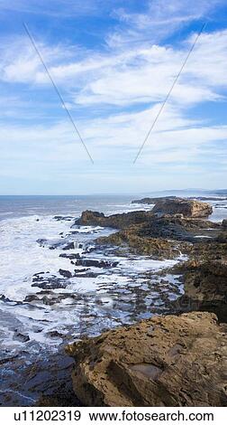 Rocky shoreline, Essaouira, Morocco View Large Photo Image Stock Photo - Rocky shoreline, Essaouira, Morocco. Fotosearch