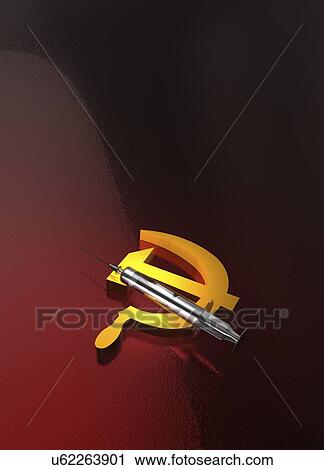 Stock Image - Russian drug use, conceptual illustration. Fotosearch