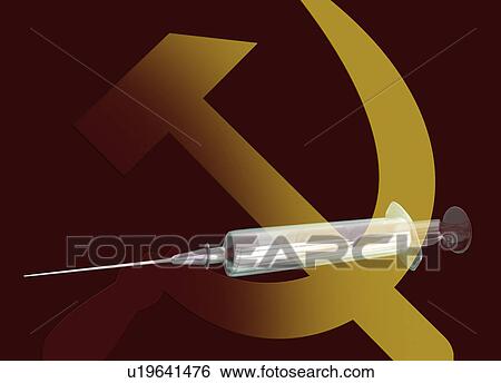 Stock Photograph - Russian drug use, conceptual illustration. Fotosearch