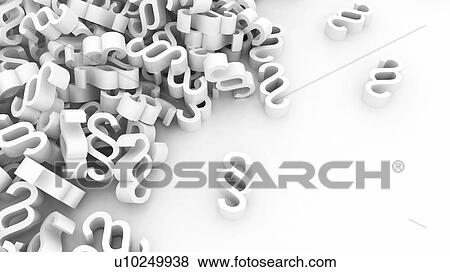 Stock Photo - Section symbols, illustration. Fotosearch