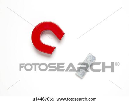 Stock Photography - Separated magnet. Fotosearch
