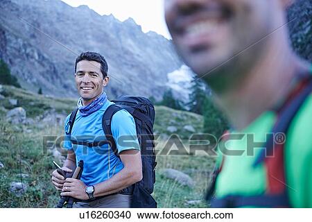 Smiling hiker friends, Mont Cervin, Matterhorn, Valais, Switzerland View Large Photo Image Stock Image - Smiling hiker friends, Mont Cervin, Matterhorn, Valais, Switzerland. Fotosearch