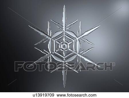 Stock Photo - Snowflake, illustration. Fotosearch