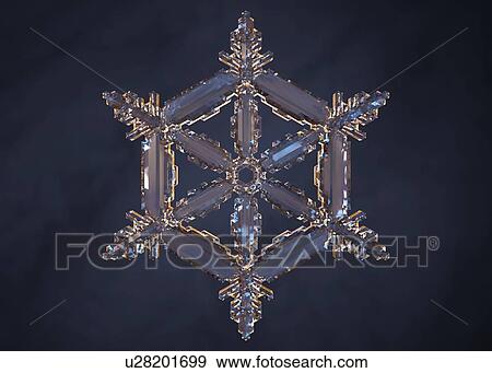 Stock Photo - Snowflake, illustration. Fotosearch