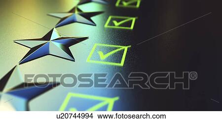 Stars and tick boxes, illustration View Large Photo Image Picture - Stars and tick boxes, illustration. Fotosearch