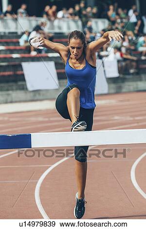 Steeplechase runner View Large Photo Image Stock Photo - Steeplechase runner. Fotosearch