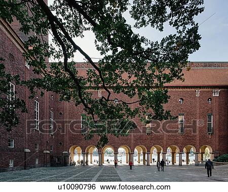 Stockholm Town Hall courtyard, Stockholm, Sweden View Large Photo Image Stock Photograph - Stockholm Town Hall courtyard, Stockholm, Sweden. Fotosearch