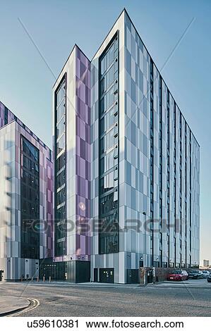 Stock Image - Student accommodation, Bagot Street, Birmingham, UK. Fotosearch