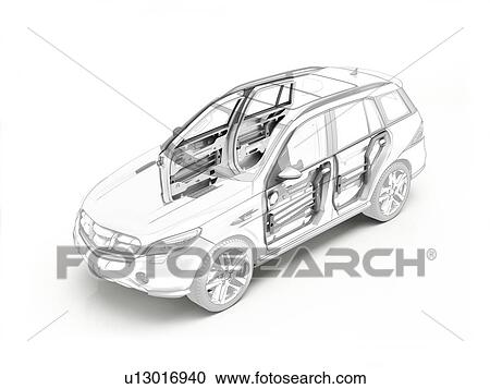 Technical drawing of car door, illustration View Large Photo Image Stock Image - Technical drawing of car door, illustration. Fotosearch