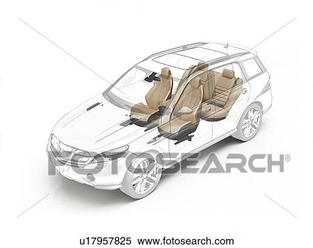 Technical drawing of car seats, illustration View Large Photo Image Stock Photography - Technical drawing of car seats, illustration. Fotosearch
