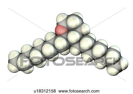 Stock Photo - Thromboxane A2, molecular model. Fotosearch