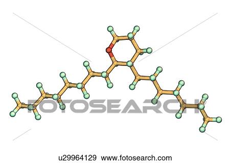 Stock Photo - Thromboxane A2, molecular model. Fotosearch