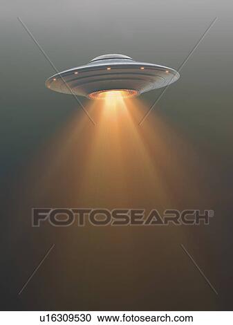 UFO against with bright light, illustration. View Large Photo Image Stock Image - UFO against with bright light, illustration.. Fotosearch