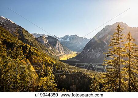 Stock Image - View of Karwendel region, Hinterriss, Tirol, Austria. Fotosearch
