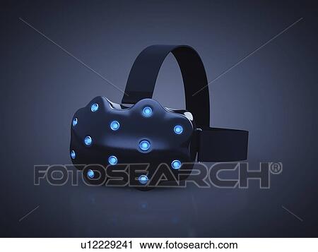 Stock Image - Virtual reality headset, illustration. Fotosearch
