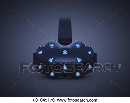 Virtual reality headset, illustration View Large Photo Image Stock Image - Virtual reality headset, illustration. Fotosearch