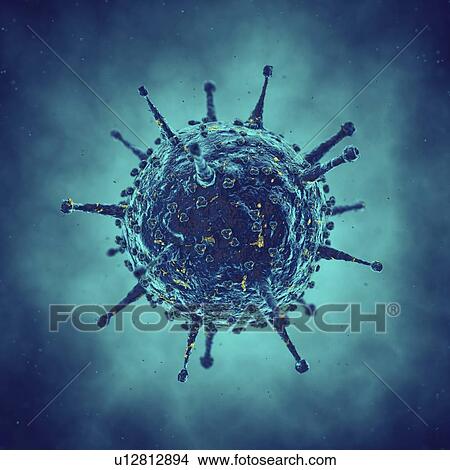 Picture - Virus, illustration. Fotosearch
