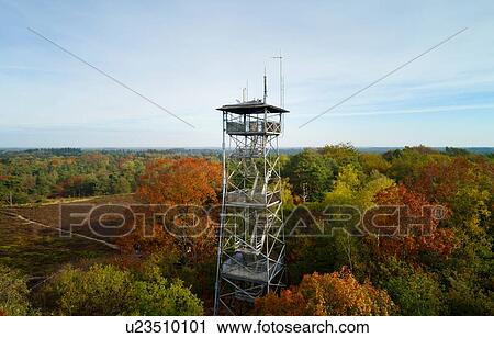 Watchtower in autumn woods, now primarily used for mobile communication antennas, elevated view, Netherlands View Large Photo Image Stock Image - Watchtower in autumn woods, now primarily used for mobile communication antennas, elevated view, Netherlands. Fotosearch