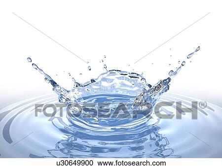 Water crown splash in a water pool, with circular ripples around. Bird eye view Isolated on white background. View Large Photo Image Stock Image - Water crown splash in a water pool, with circular ripples around. Bird eye view Isolated on white background.. Fotosearch