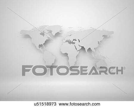 World map, illustration View Large Photo Image Stock Image - World map, illustration. Fotosearch