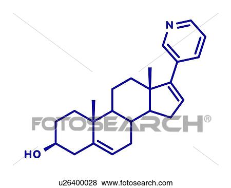 Stock Photo - Abiraterone prostate cancer drug, molecular model. Fotosearch