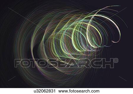 Stock Image - Abstract helical pattern, illustration. Fotosearch