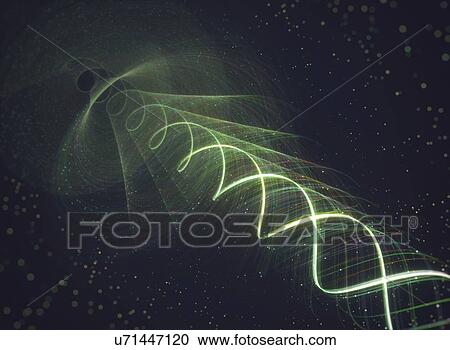Stock Image - Abstract helical pattern, illustration. Fotosearch