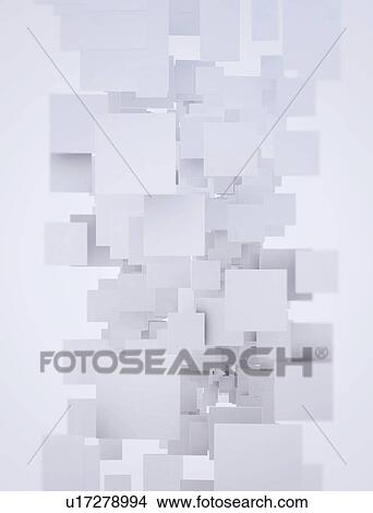 Picture - Abstract overlapping squares, illustration. Fotosearch
