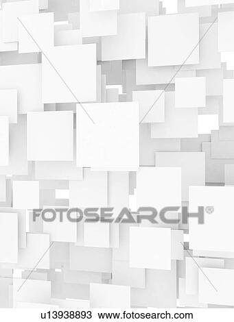 Stock Image - Abstract overlapping squares, illustration. Fotosearch
