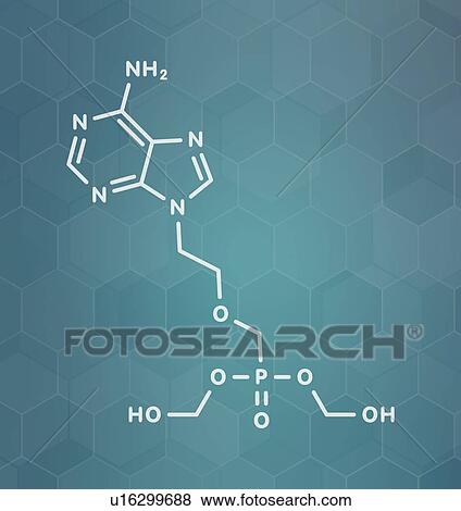 Adefovir dipivoxil hepatitis B and HSV drug, molecular model View Large Photo Image Stock Photo - Adefovir dipivoxil hepatitis B and HSV drug, molecular model. Fotosearch