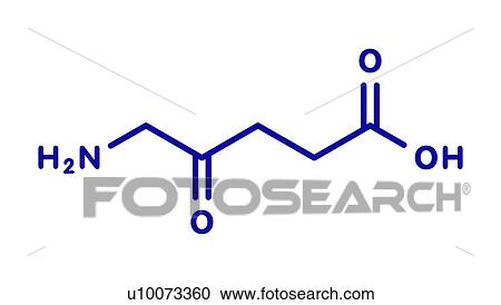 Stock Image - ALA cancer drug, molecular model. Fotosearch